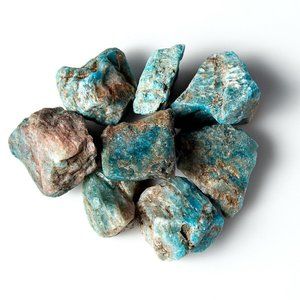 1/2 lb Rough Blue Apatite Natural Unheated Gems